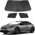 3PCS Car Window Shades Front Windshield Sun Shade Foldable Window Shade Custom Fit for Toyota Prius 2023-2026 Accessories Car Shades for Front Windows Anti-UV Rays Block Heat