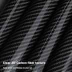 Steering Wheel Cover for 2017-2023 Tesla Model 3 2020-2024 Tesla Model Y, Carbon Fiber Steering Wheel Cover for Tesla Model 3/Y Accessories, Glossy Black