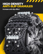KYX Tire Chains for Car/SUV/Pickup Truks, Adjustable Universal Emergency Snow Chains for Tire, 8.7-11.1 inch, Caoutchouc, Big
