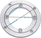 Aluminum Heavy Duty Lazy Susan Rotating Turntable Bearing Swivel Plate Hardware for Dining-Table (4 inch)