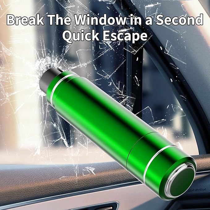 HHXS Window Breaker Seatbelt Cutter, 2026 Upgraded Safe Hammer Glass Breaker Under Water, Emergency Escape Tool for New Car S