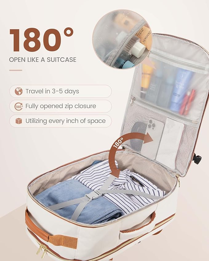 LOVEVOOK Travel Backpack for Women & Men 50L,Airline Approved Carry On Backpack Travel Essentials,TSA Carry on Luggage,Waterp