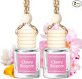 Hanging Car Air Freshener, Long Lasting Scent, Cute Air Fresheners for Women, 2 Pack Non-Toxic Essential Oil Diffuser, Made i