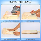 Carry on Compression Packing Cubes Travel for Suitcases ，Compressible Packing Cubes for Travel Women Packing Organizers 4 Set