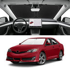 Custom Fit Windshield Sun Shade for Toyota Camry 2012-2017, Blocks UV & Heat, Front Window Sunshade Accessorie, Easy Fold & Store Keep Your Car Cooler
