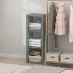 Furinno Cubic Closet Organizers and Storage, 3-Cube Closet Organizer, Open Shelf Closet Storage, Extra Thick Frame for Wardro