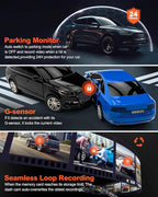 YEECORE D21 Dash Cam, Real 4K Dash Camera Front 5G WiFi GPS, 3" LCD Super Night Vision Car Camera, 157°Wide Angle Dash Camera