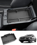 2024 2025 2026 Crosstrek Center Console Organizer for Subaru Crosstrek (Base/Premium/Sport/Limited/Wilderness), 2025 Crosstrek Console Tray 2026 Crosstrek&Impreza Accessories (with Black Mats)