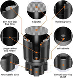 Living in a Bubble Cup Holder Expander for 3.4" to 4.0" Diameter Bottle & Cups - Black