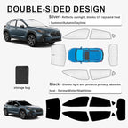 KMF 8pcs Thicken Sun Shades for Subaru Crosstrek 2024 2025 2026 Accessories,Full Car Window Covers Sunshade for Windshield Side Rear, UV Block and Blackout Privacy for Camping Outdoor