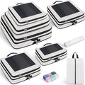 Compression Packing Cubes for Travel, Lightweight Vacation Travel Essentials, Travel Accessories for Suitcase Organizer Bags 