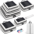 Compression Packing Cubes for Travel, Lightweight Vacation Travel Essentials, Travel Accessories for Suitcase Organizer Bags 