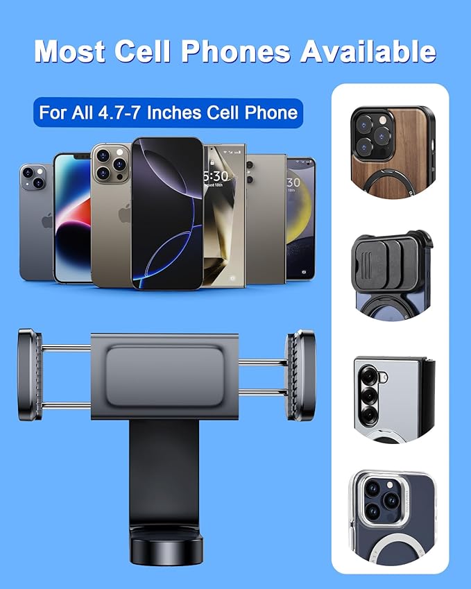 Suction Car Phone Mount Windshield,Ultra-Stable 360 Rotatable Car Phone Holder for Video Recording Sunction Mount,Car Mount for iPhone 16 Pro Max GoPro Insta 360 Camera Vlog Shooting Filming