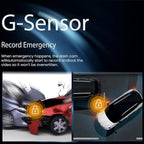3 Channel Mirror Dash Camera, 4K/3K+2.5K/1080p+1080p Rear View Mirror Camera with GPS, APP Control, WDR Night Vision, G-Senso