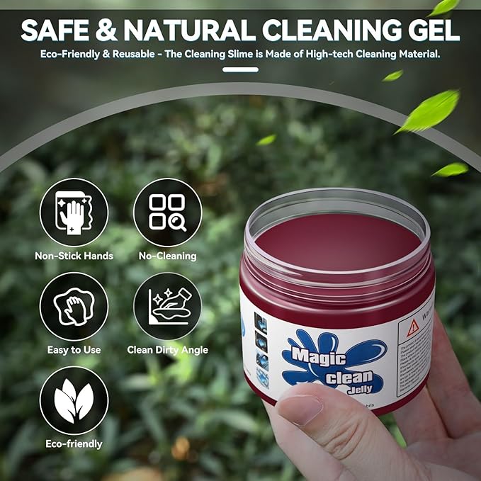 Auto Dynasty Car Cleaning Gel 5 Pack, Car Detailing Kit Cleaner Slime Putty Jelly, Car Interior Air Vent Dust Cleaner for Cam