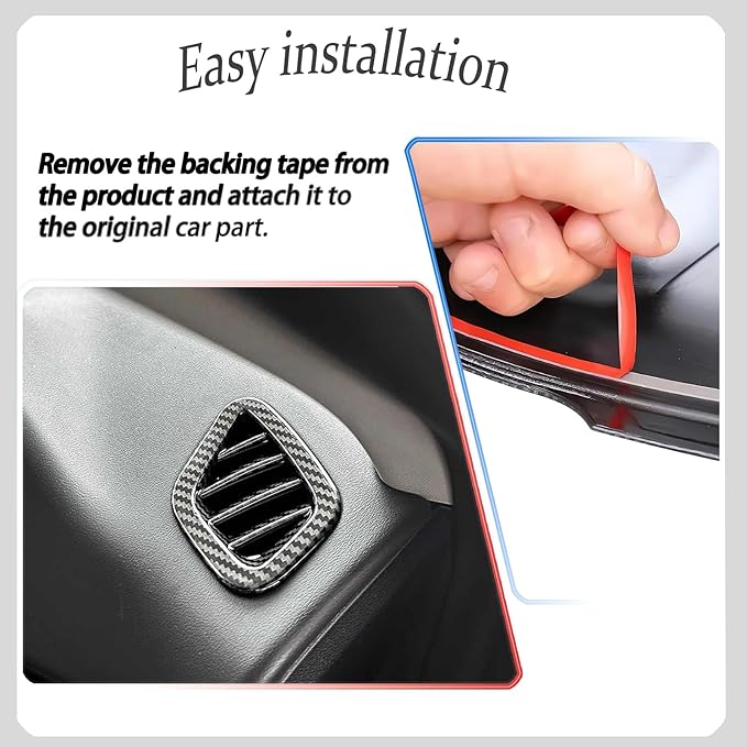 Dashboard Air Vent Cover, for kia k4 2024 2025 2026,Sport Interior Trim Accessories - Carbon Fiber.