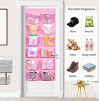 KIMBORA 12 Large Mesh Pockets Over the Door Shoe Organizer for Closet Hanging Shoe Rack for Door Sneaker Hanger Boot Storage 