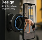 Magnetic Phone Holder for Gym, 360° Rotation Adjustable Strong Magnets, Gym Accessories, Phone Mount to Metal Surfaces, Gym Essentials for Men and Women