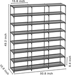 SMILHELTD Large Shoe Rack Shoe Storage Organizer for Entryway Heavy Duty Free Standing Shelves Space Saving for Sneakers Hall
