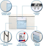 Cube Vacuum Storage Bags, Space Saver Bags, Decorative Totes with Cubic Vacuum Compression Seal Bags for Clothing & Bedding. 