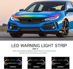 94.5 Inch Car Hood Light Strip, White Exterior Dynamic Car LED Hood Light, Flexible & Waterproof, Universal Exterior Daytime Running Light Strip with Fuse Protection for Cars, SUVs, Trucks