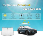 KMF 8pcs Thicken Sun Shades for Subaru Crosstrek 2024 2025 2026 Accessories,Full Car Window Covers Sunshade for Windshield Side Rear, UV Block and Blackout Privacy for Camping Outdoor