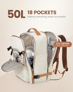 LOVEVOOK Travel Backpack for Women & Men 50L,Airline Approved Carry On Backpack Travel Essentials,TSA Carry on Luggage,Waterp