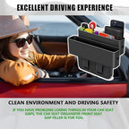 jiaji Car Seat Gap Filler, Multifunctional Car Seat Gap Filler Organizer, 2 Pack Car Seat Organizer for Storing Phones, Keys, Cards, Data Cables, Universal Fit Car SUV Truck