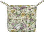 Boho Fabric Storage Basket, Large Capacity Laundry Basket, 12.2'' x 10.23'' x 10.23'' Collapsible Laundry Hamper with Easy Ca