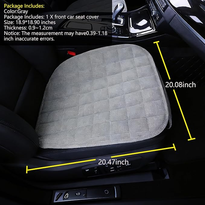 Suninbox Car Seat Cover,Linen Bottom Car Seat Covers,Universal Cloth Car Seat Cushion Cooling Breathable Ventilated Front Sea