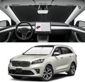 Custom Fit Windshield Sun Shade for Kia Sorento 2016-2020, Blocks UV & Heat, Front Window Sunshade Accessorie, Easy Fold & Store Keep Your Car Cooler