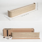 Kazai. Wall-Mounted Coat Rack 'Toke' - Modern Design Coat Rack with Hidden Wall Hooks - Solid Wood Veneer Panel Coat Hanger -