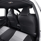HKZ Fit RAV4 Car Seat Cover Set for 2013 2014 2015 2016 2017 2018 Toyota RAV4 Limited XLE SE Platinum Adventure-Leather(Black