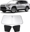 3PCS Car Window Shades Front Windshield Sun Shade Foldable Window Shade Custom Fit for Honda Odyssey 2018-2024 Accessories Car Shades for Front Windows Anti-UV Rays Block Heat