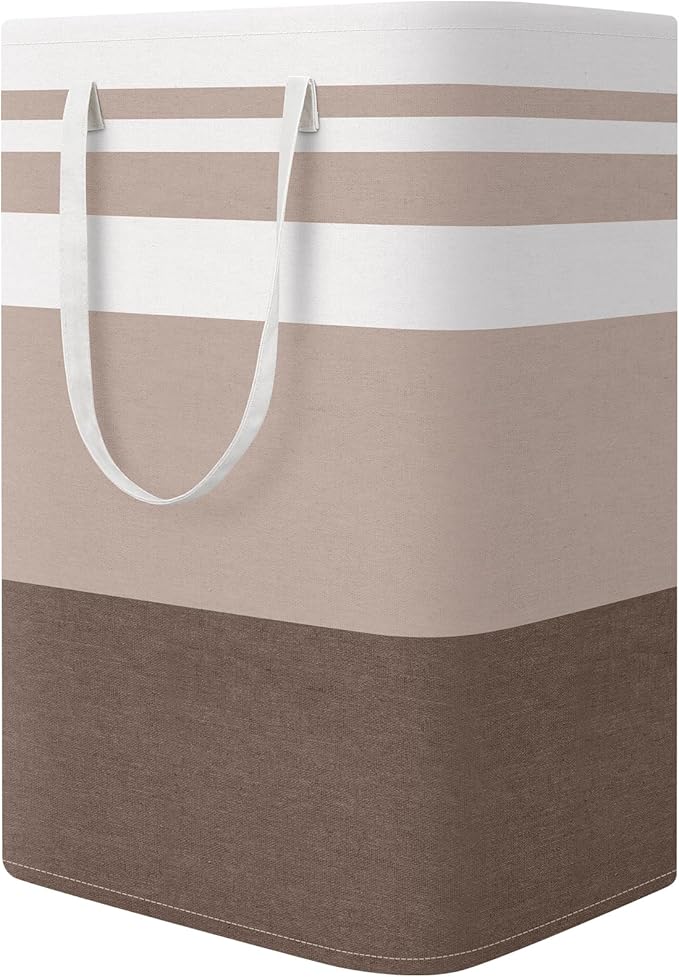 StorageRight Large Collapsible Laundry Basket Hamper with Easy Carry Handles，Freestanding Clothes Hampers for Laundry, Bedroo
