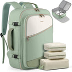HOTOR Travel Backpack for Women – TSA-Friendly Travel Bag with Multiple Compartments & 3 Packing Cubes, Water-Resistant & Com