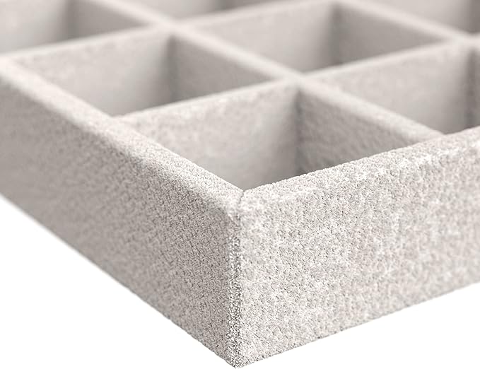 ClosetMaid Jewelry Trays, Set of 3, Stackable, Soft Velvet, Accessory Organizer for Earrings, Necklaces, Watches, Bracelets, 