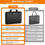 Fireproof File Organizer with Lock, Hard Case Fireproof Document Box with 13 Colorful Pockets Accordion File Folder, Importan