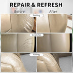 Leather Recoloring Balm, 12oz Large Size Leather Dye, Color Restorer, Scratch Repair, Furniture & Couch Restorer Kit, Repair 