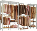 Higeego H7 Pro Heavy Duty Clothes Rack Large Garment Rack for Hanging Clothes, Freestanding Wardrobe Closet with Expandable H
