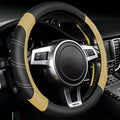 NBTEPEM Customized Auto Car Steering Wheel Cover for Honda Accord, Civic, CR-V, HR-V, Pilot, Microfiber Leather Sport Steerin