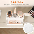 Lifewit Hair Tool Organizer Countertop, Removable Blow Dryer Holder for Bathroom, Acrylic Hot Tools Organizer Storage for Cur