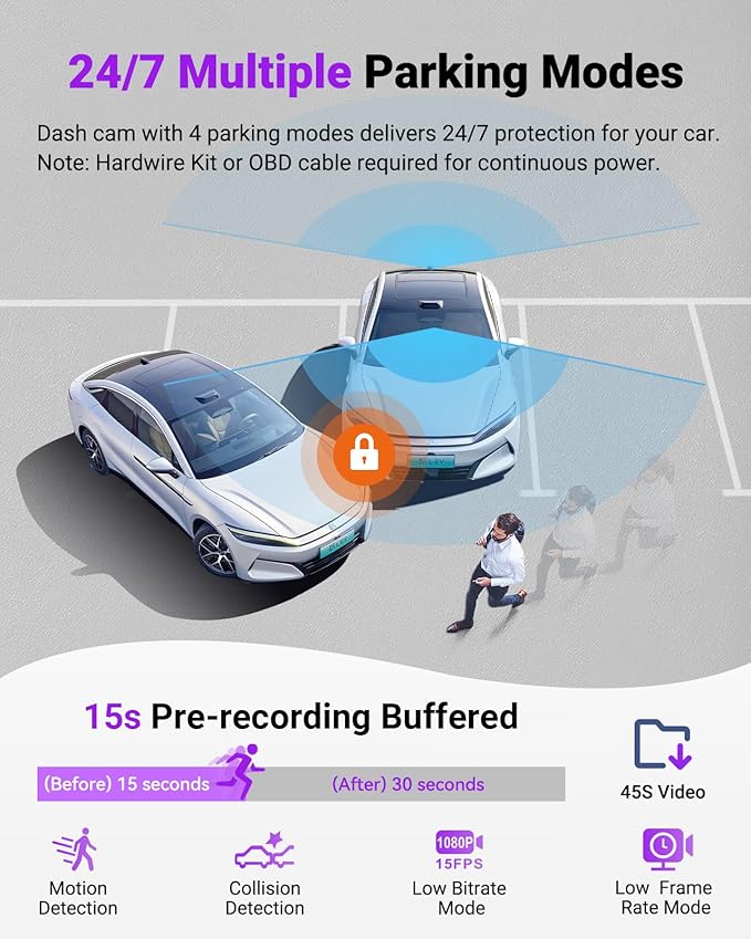 Vantrue S1 Pro Max AI Dash Cam, ADAS, 4K Dash Camera with Parking Mode, Voice/APP Control, 5GHz WiFi, STARVIS 2, HDR, PlatePi