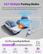 Vantrue S1 Pro Max AI Dash Cam, ADAS, 4K Dash Camera with Parking Mode, Voice/APP Control, 5GHz WiFi, STARVIS 2, HDR, PlatePi