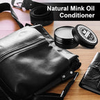 Black Leather Recoloring Balm, Leather Color Restorer Conditioner, Leather Repair Kits for Vinyl Furniture, Sofa, Car Seats, 