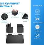 Nilight Floor Mats for Tesla Cybertruck Cyber Truck 2023 2024 2025 2026 All Weather Custom Fit Heavy Duty Floor Liners