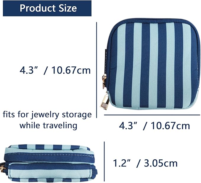 Travel Jewelry Case Small Jewelry Organizer Purse Jewelry Bag Women Jewelry Purse Double Layers for Bracelet Rings Earring Ne