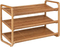 Honey-Can-Do SHO-01599 Bamboo 3-Tier Shoe Shelf