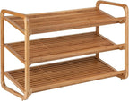 Honey-Can-Do SHO-01599 Bamboo 3-Tier Shoe Shelf