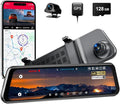 LD4K Max Mirror Dash Cam with 4K Front and 2.5K Rear Camera, STARVIS 2 Sensor, with ADAS BSD LCA Smart Mode, GPS, G-Sensor, L